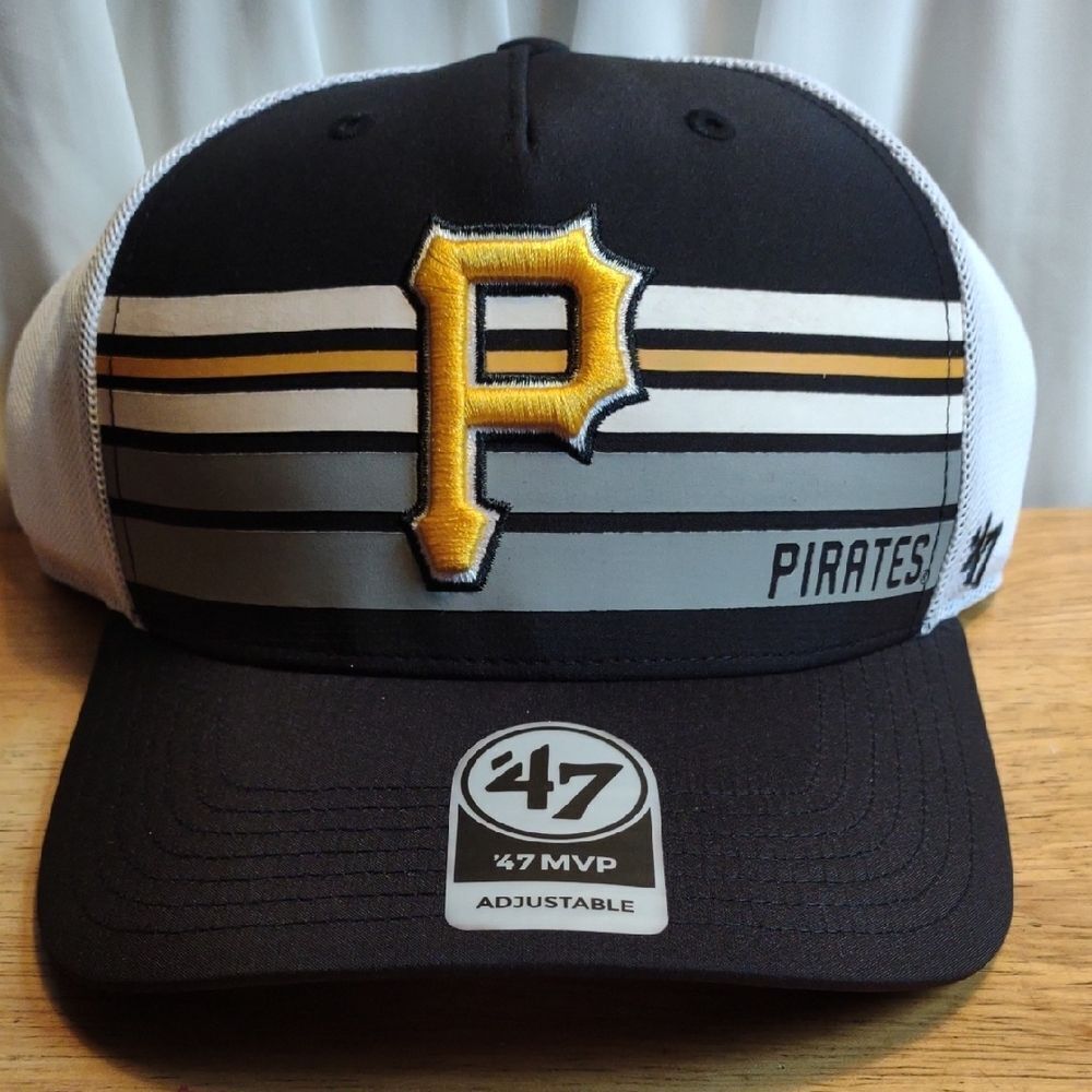 47 Brand Pittsburgh Pirates Trucker Snapback Hat *See Note*